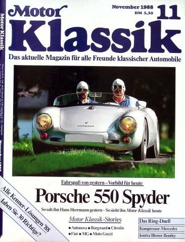Deckblatt Motor Klassik (11/1988)